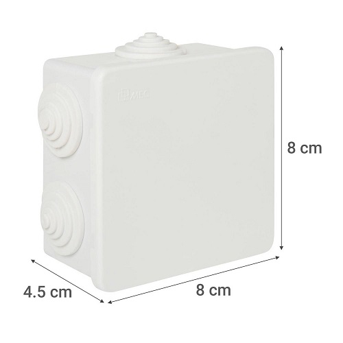 Caja Estanca cuadrada IP54 10 Conos de Entrada 10mm a 25mm (3/8''a1'')