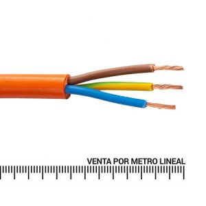 Cordón 3x1 mm por metro lineal, Naranjo