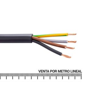 Cordón 4x1,5 mm metro lineal Negro