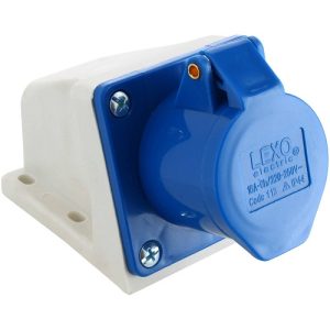 Tomacorriente industrial sobrepuesta 16 A  2P+T 220V IP44