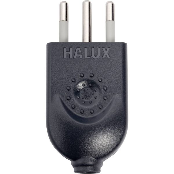 Enchufe macho volante 2P+T negro