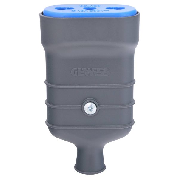 Enchufe hembra volante 2p+t 10 a 16 A Negro