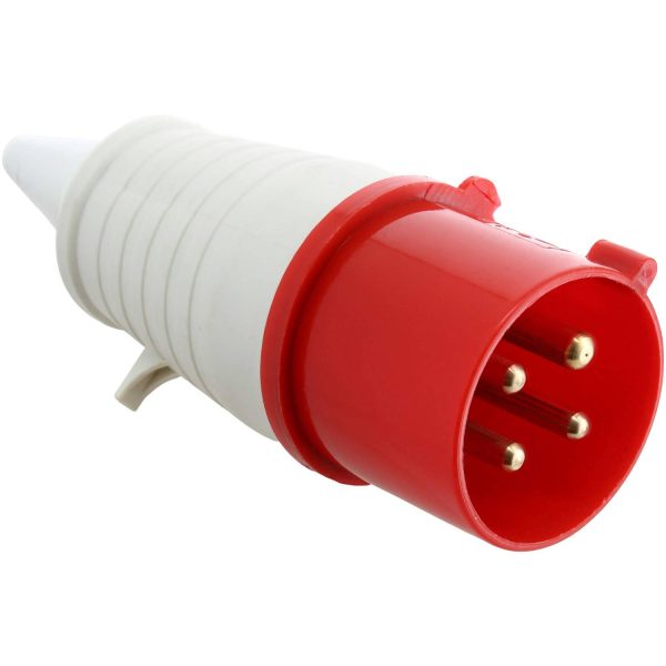 Enchufe industrial macho volante 32 A  3P+T 380V IP44