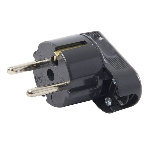 Enchufe macho volante schuko 2p+t 16 A Negro - Imagen 2