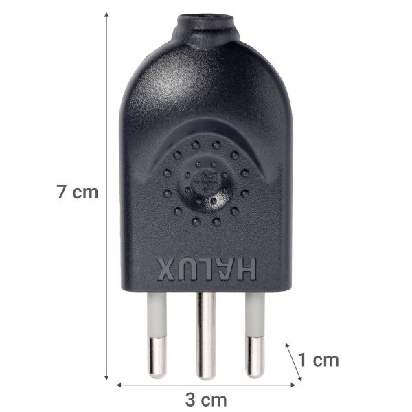 Enchufe macho volante 2P+T negro - Imagen 4