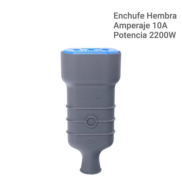 Enchufe hembra volante 2p+t 10 A Negro - Imagen 4