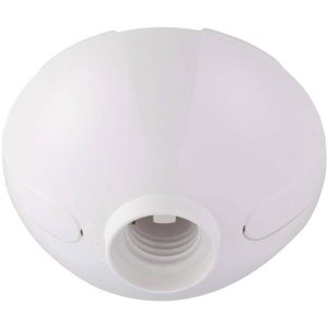 Base de plafón ovalado 150 W blanco