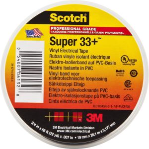 Cinta aisladora eléctrica 3/4'' 20 m negro