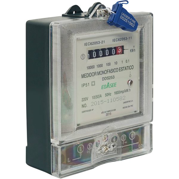 Medidor eléctrico 10 a 50 A