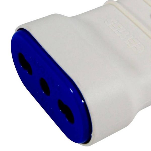 Enchufe hembra volante 2p+t 10 a 16 A Blanco - Imagen 2