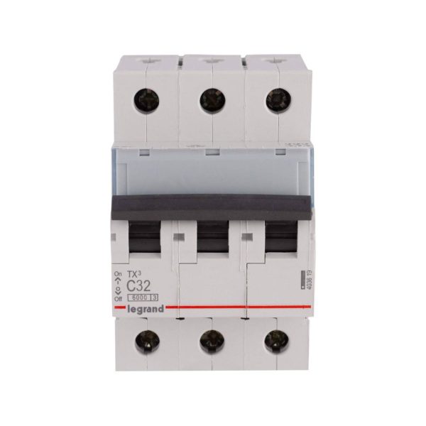 Interruptor automático trifásico 32 A curva C 6KA - Imagen 2