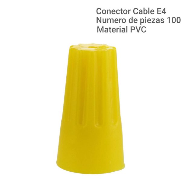Conector cable E4 100 unidades - Imagen 4