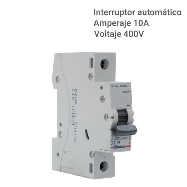 Interruptor automático 10 A curva C 6KA - Imagen 4