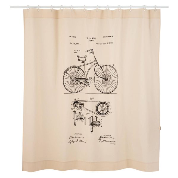 Cortina de baño bici 180x180 cm - Imagen 3