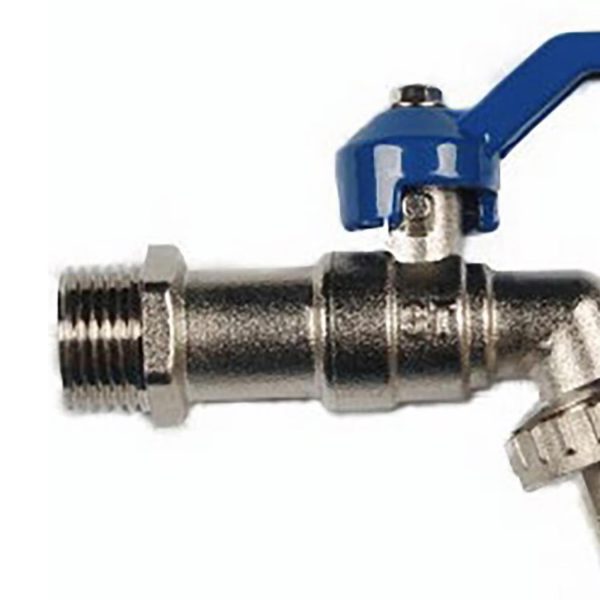 Llave de jardín bola HE 1/2 azul - Imagen 3