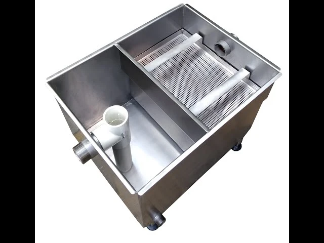 Trampas de grasa para restaurantes: instalación