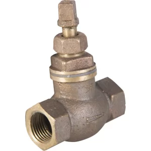 Llave de paso 1/2" HI bronce para plomería