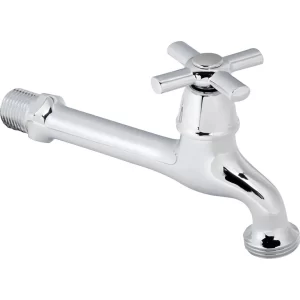 Llave Lavadero 1/2" X 3/4" He sin Aireador para un flujo de agua constante