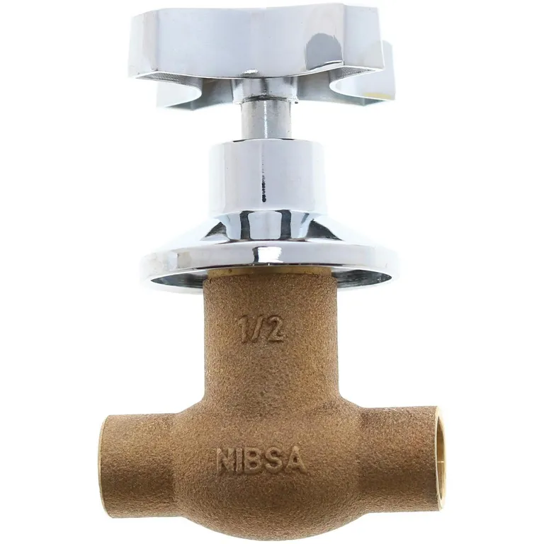 Llave de paso 1/2" SO SO bronce para instalaciones hidráulicas