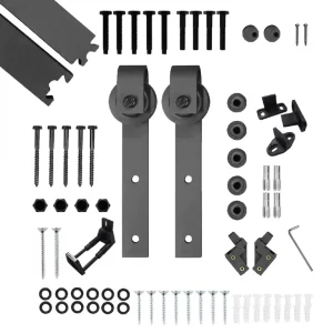 Kit Riel Deslizante Para Puerta Tipo Granero para optimización y estilo en el hogar