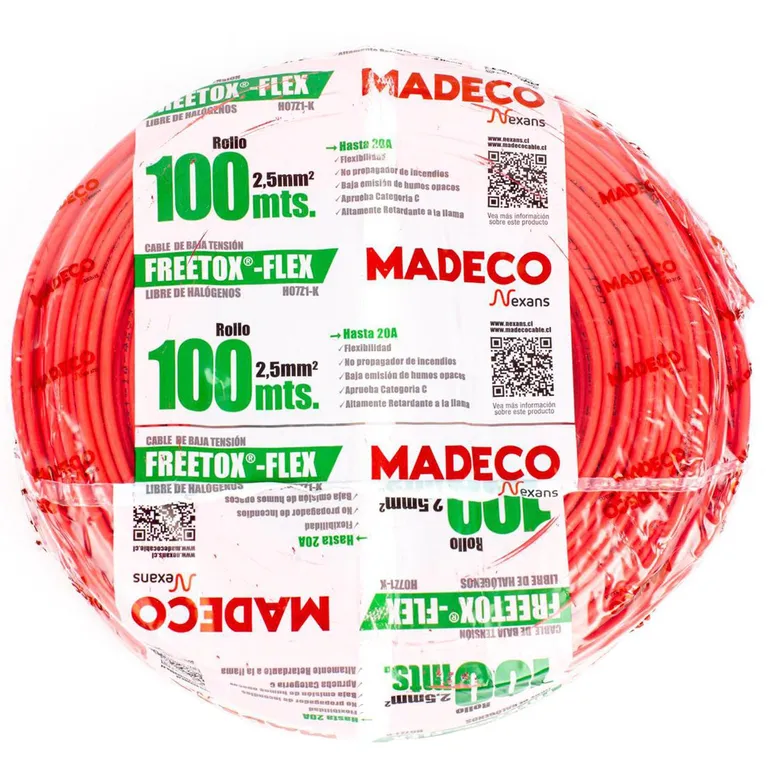Cable Libre de Halógenos H07Z1-K 1x2,5 mm2, ideal para instalaciones eléctricas