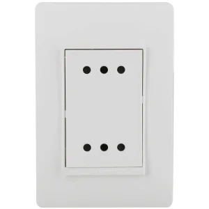 Tomacorriente Doble 10 A BTICINO, ideal para instalaciones eléctricas en casa